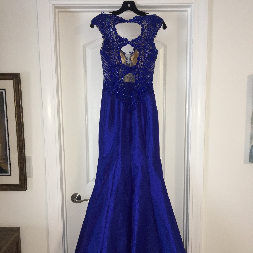 Royal blue prom dress - Picture 6 of 8